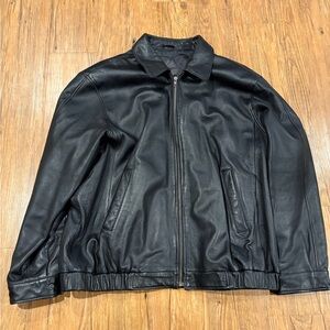 Men's Black Leather Jacket